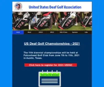 Usdeafgolf.org(Deaf Golf) Screenshot