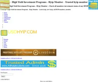 Usdhyip.com(High Yield Investment Programs) Screenshot