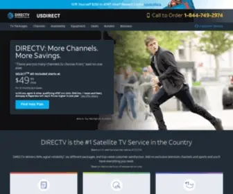 Usdirect.com(#1 Satellite TV Service) Screenshot