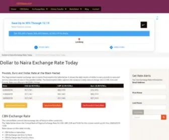 Usdnaira.com(Dollar to Naira Exchange Rate by) Screenshot