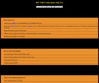 Usdtminer.info(Bep20 usdt minerdaily 6%) Screenshot