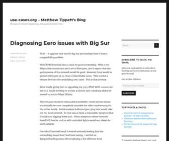 Use-Cases.org(Matthew Tippett's Blog) Screenshot