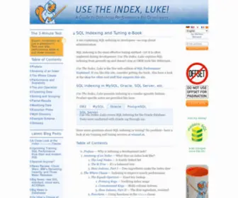 Use-The-Index-Luke.com(SQL Indexing and Tuning e) Screenshot