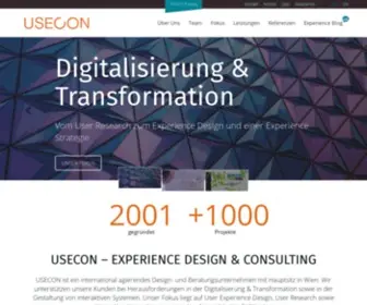 Usecon.com(User Experience Design & Consulting) Screenshot