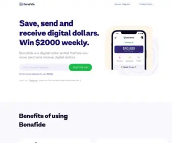 Usebonafide.com(Bonafide) Screenshot