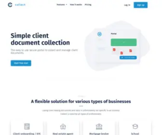 Usecollect.com(Simple client document collection) Screenshot