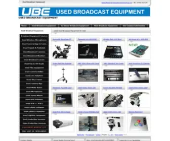 Used-Broadcast-Equipment.co.uk(Used Broadcast Equipment) Screenshot