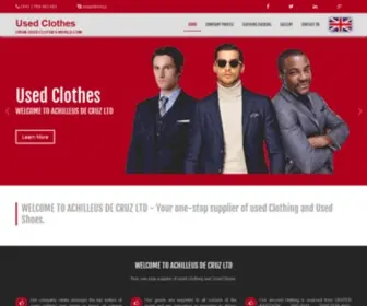 Used-Clothes-World.com(ACHILLEUS DE CRUZ LTD) Screenshot