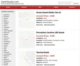 Used-Kayaks.com(Products) Screenshot