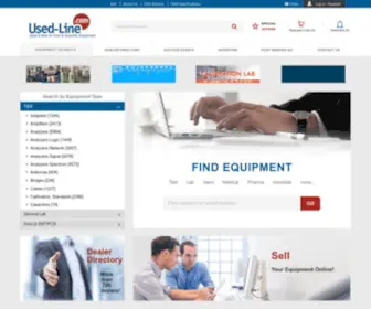 Used-Line.com(Buyers & Sellers of Used Test & Lab Equipment at Used) Screenshot