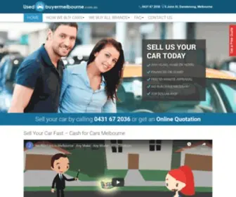 Usedcarbuyermelbourne.com.au(Cash for Cars Melbourne) Screenshot