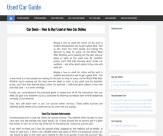 Usedcaronlineguide.com(Buying a new or used car online will be such a modern and practical way to get a great deal…this) Screenshot