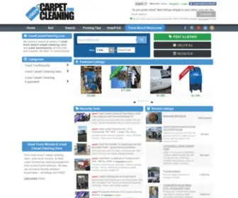 Usedcarpetcleaning.com(Used Truckmounts and Used Carpet Cleaning Vans for sale) Screenshot