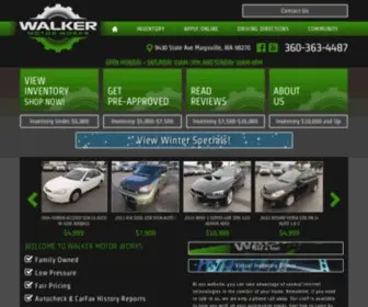 Usedcarsmarysville.com(Walker motor works) Screenshot