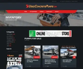 Usedconcretepumps.com(Used Concrete Pumps) Screenshot