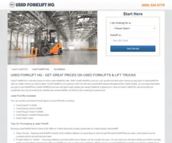 Usedforklifthq.com(Used Forklift HQ) Screenshot