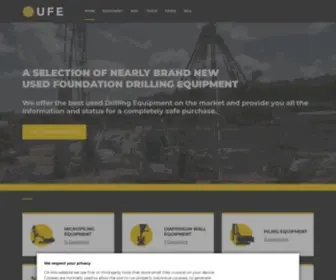 Usedfoundationequipment.com(Used Drilling Equipment for Sale) Screenshot