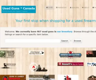 Usedgunscanada.com(Used Guns Canada) Screenshot