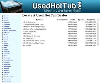 Usedhottub.net(Used Hot Tub) Screenshot