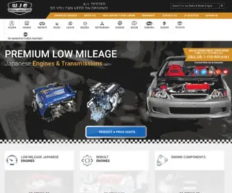 Usedjapanmotors.com(Used Japanese Engines) Screenshot