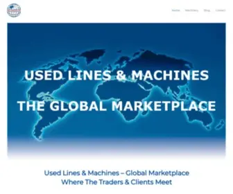 Usedlinesandmachines.com(Where used machine traders and clients meet. We sell used equipment in the following categories) Screenshot