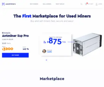 Usedminers.io(Used Miners) Screenshot