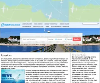 Usedom-Exclusiv.de(Urlaub Insel Usedom) Screenshot