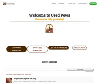 Usedpews.org Screenshot