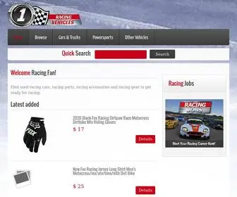 Usedracingcar.com(Racing Vehicles for sale) Screenshot