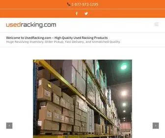 Usedracking.com(Used Racking & Shelving in stock from) Screenshot