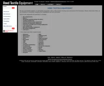 Usedtextileequipment.com(Used Textile Equipment) Screenshot