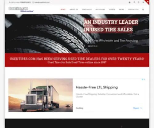 Usedtrucktire.com(INDUSTRY LEADER IN USED CAR AND TRUCK TIRES) Screenshot