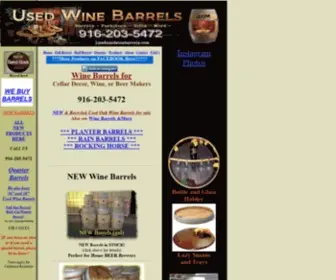 Usedwinebarrels.com(Wine Barrel) Screenshot