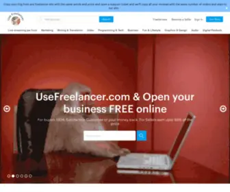 Usefreelancer.com(Work; work at home; online work; use Freelancer; find freelancer) Screenshot