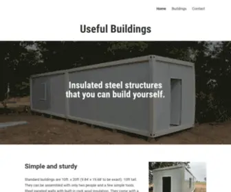 Usefulbuildings.com(Simple structures that you can build yourself) Screenshot