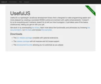 Usefuljs.net(Insights, Snippets and Opinions from the Programming Frontline) Screenshot