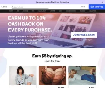 Usejewel.com(Cash back luxury shopping) Screenshot