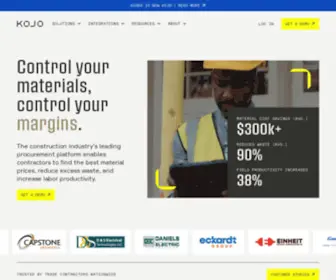 Usekojo.com(Construction Materials Procurement Platform) Screenshot