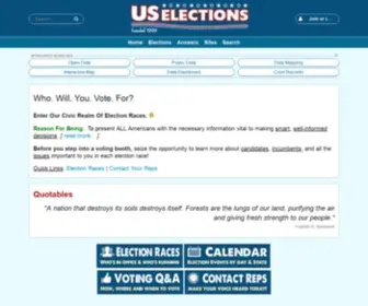 Uselections.com(US Elections) Screenshot