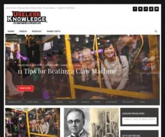 Uselessknowledge.com(Useless Knowledge) Screenshot