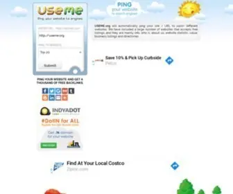 Useme.org(Ping your website) Screenshot
