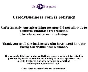 Usemybusiness.com(Site temporarily down for maintenance) Screenshot