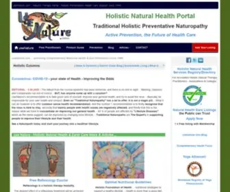 Usenature.com(Natural Therapy Portal for Holistic Health and Lifestyle Information) Screenshot