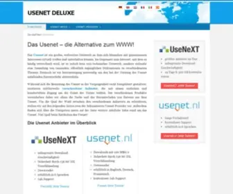 Usenet-Deluxe.com(Alle Informationen zum Usenet) Screenshot