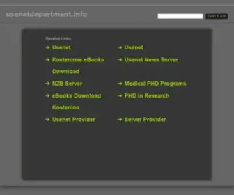 Usenetdepartment.info(USENET-DEPARTMENT DISCLAIMER) Screenshot