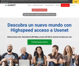 Usenext.es(UseNeXT y Usenet) Screenshot