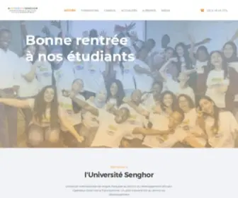 Usenghor-Francophonie.org(Accueil) Screenshot