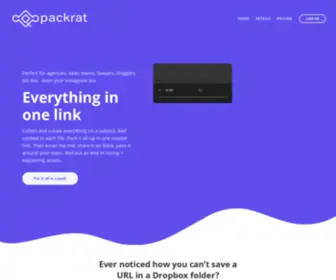 Usepackrat.com(Everything in one link) Screenshot