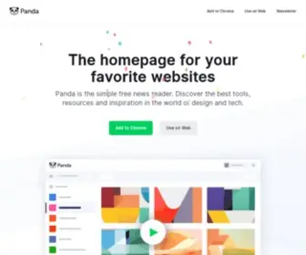 Usepanda.com(The homepage for your favorite websites) Screenshot