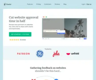 Usepastel.com(Fastest visual website feedback tool for web designers) Screenshot